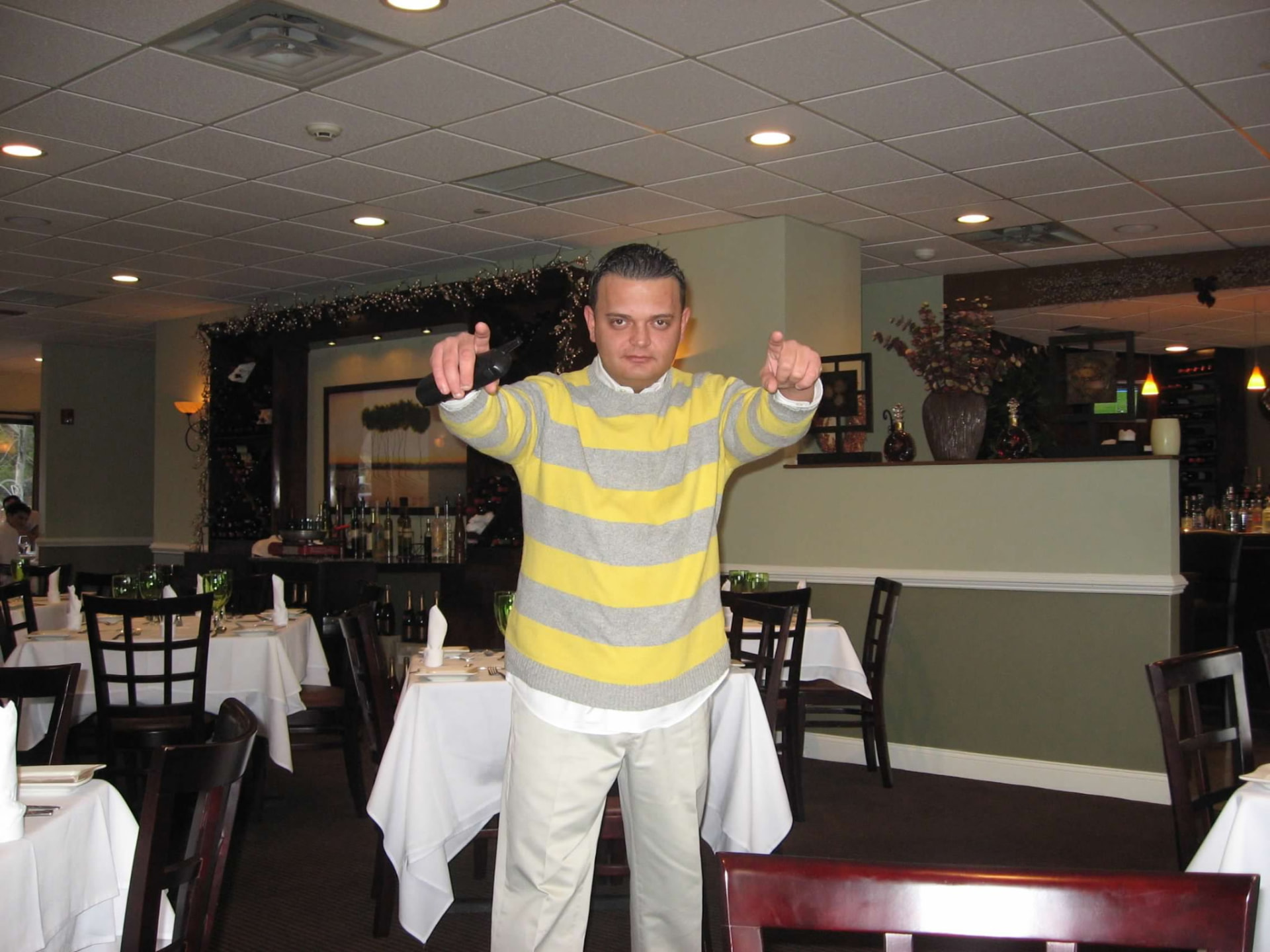 Martin Gjurashaj in a fine dining setting